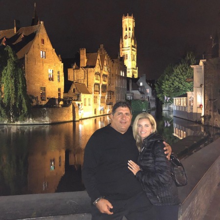 Kathy Giacalone and her late husband Tony Siragusa on their romantic vacation to Belgium